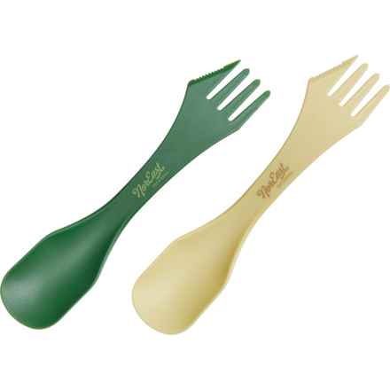 NorEast Outdoors Camp Utensil - 2-Pack in Green/Tan