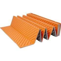 NorEast Outdoors Foldable Foam Sleeping Pad in Tangerine/Silver