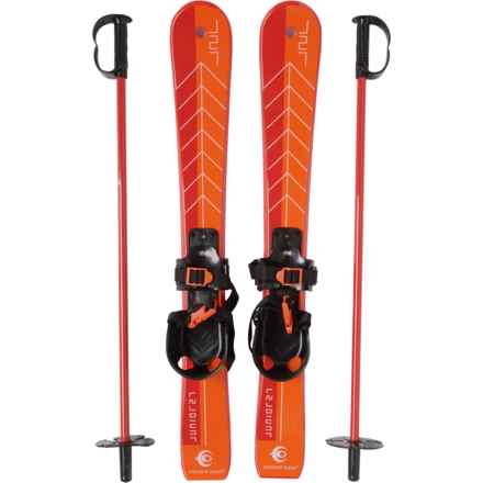 NorEast Outdoors Junior Ski Set - 69 cm (For Boys and Girls) in Red