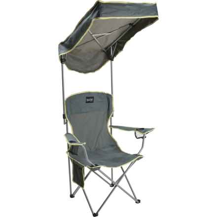 NorEast Outdoors Portable Canopy Chair in Charcoal/Chartreuse