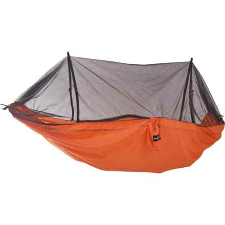 NorEast Outdoors Single Netted Hammock - 115x60” in Tangerine