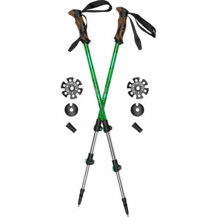 NorEast Outdoors Trail Series Trekking Poles - Pair in Forest