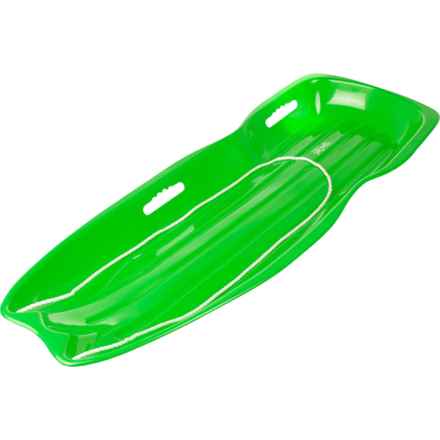 NorEast Outdoors Two-Person Toboggan Sled - 48” in Green