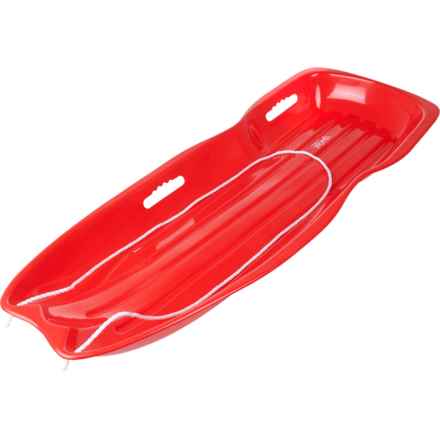 NorEast Outdoors Two-Person Toboggan Sled - 48” in Red