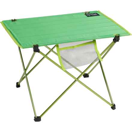 NorEast Outdoors Ultralite Camp Table - 22x16x17” in Forest Green/Lime