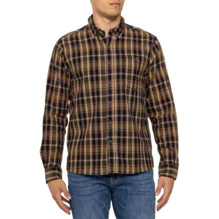 North River Brushed Button Down Shirt - Long Sleeve in Forest