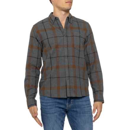 North River Brushed Cotton Button-Down Shirt - Long Sleeve in Tobacco