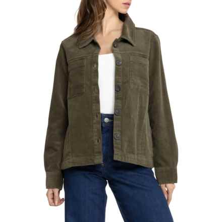 North River Corduroy Short Jacket in Ivy