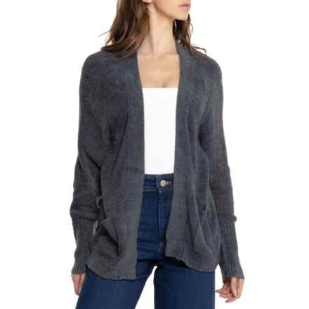 North River Open Front Cardigan Sweater in Charc