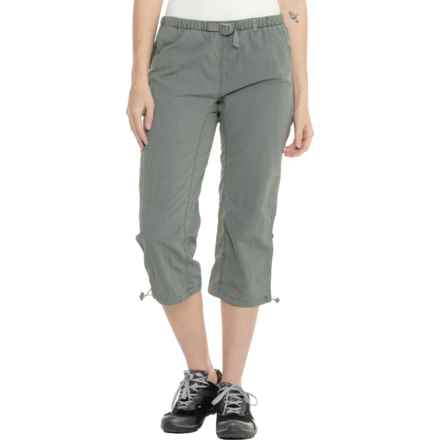 North River Performance Pigment Woven Capris in Olive
