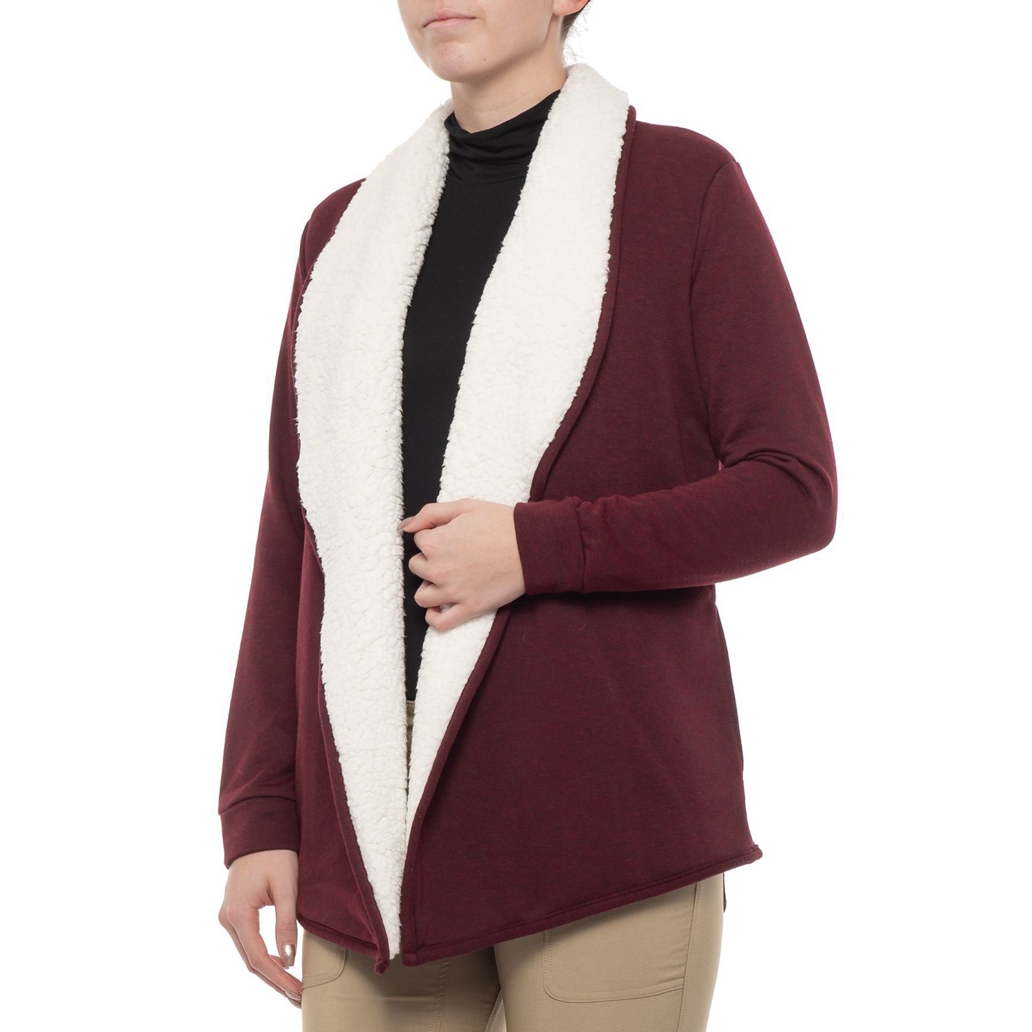 fleece cardigan jacket