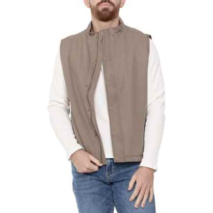North River Rough Ridge Canvas Vest - Fleece Lined in Dark Chino