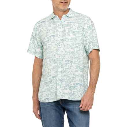 North River TENCEL® Blend Overall Print Shirt - Short Sleeve in Cameo