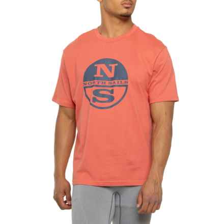 NORTH SAILS Graphic T-Shirt - Short Sleeve in Coral