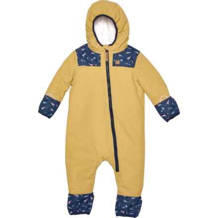 Northern Classics Infant Boys and Girls Vintage Ski Flags PrimaLoft® Bunting - Insulated in Honey