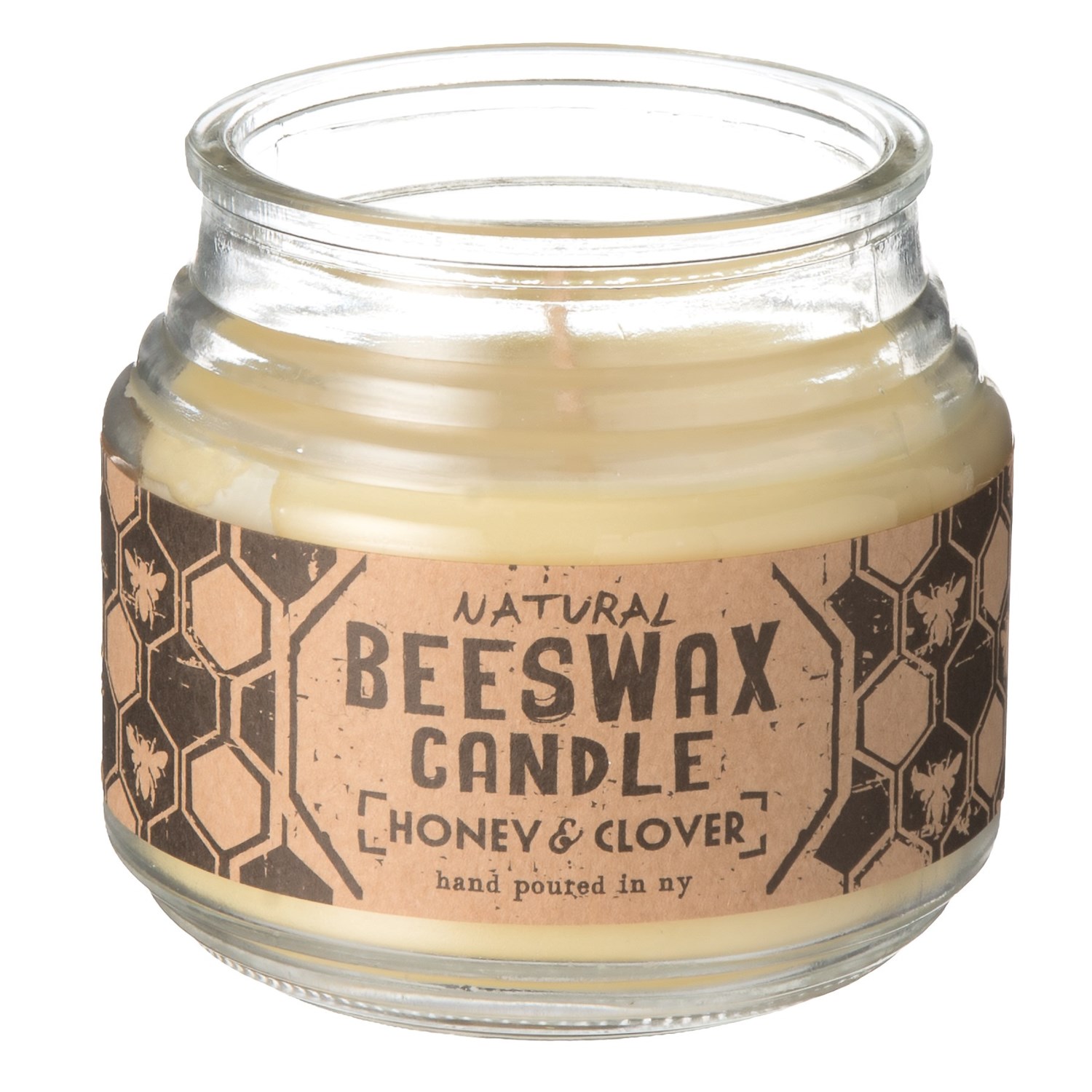 Northern Lights Honey and Clover Natural Beeswax Jar Candle 8 oz