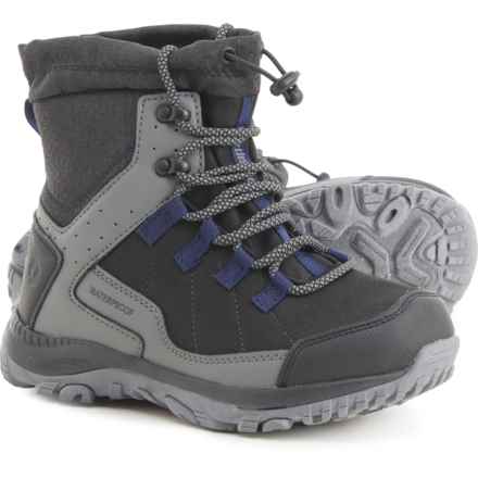 Northside Boys Echo Pass Snow Boots - Waterproof, Insulated in Charcoal/Navy