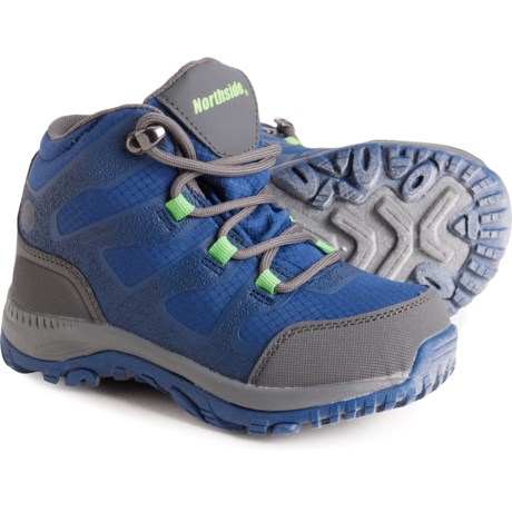 Northside Boys Hargrove Mid Hiking Boots - Waterproof in Navy/Lime