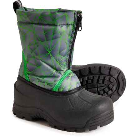 Northside Boys Icicle Pac Boots - Insulated in Gray/Lime