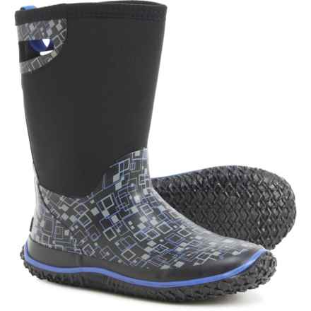 Northside Boys Raiden Neoprene All-Weather Boots - Waterproof, Insulated in Black/Blue