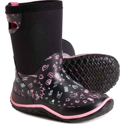 Northside Boys Raiden Neoprene Boots - Waterproof in Black/Fuchsia