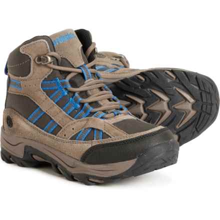 Northside Boys Rampart Mid Hiking Boots in Stone/Blue