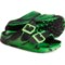 Northside Boys Tate Double-Buckle Sandals in Black/Lime
