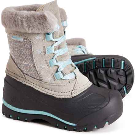 Northside Girls Snowbird Thinsulate® Snow Boots - Waterproof, Insulated in Lt Gray/Aqua