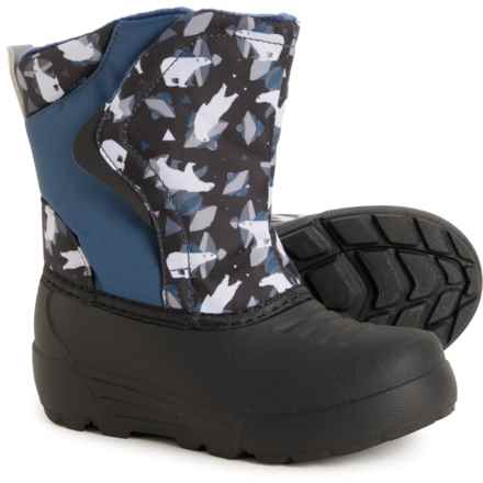 Northside Little Boys Flurrie Thinsulate® Winter Boots - Insulated in Black/Slate