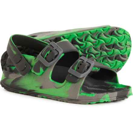 Northside Little Boys Tate Sandals in Black/Green
