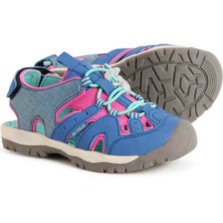 Northside Little Girls Burke SE Sport Sandals in Navy/Fuchsia