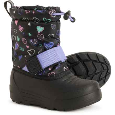 Northside Little Girls Frosty Thinsulate® Winter Boots - Insulated in Black/Purple
