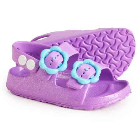 Northside Little Girls Tate Water Sandals in Purple/Aqua