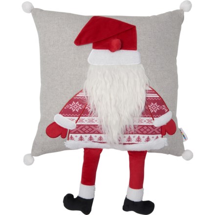 Red & White Ho Ho Ho Oblong Christmas Throw Pillow, 14x24