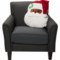 4XJJF_3 Novogratz Santa Head Shaped Recycled Throw Pillow - 18x18”