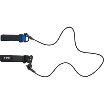 NRS Bungee Paddle Leash in Black/Blue