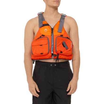 NRS Type III PFD Chinook Fishing Life Jacket (For Men) in Flare
