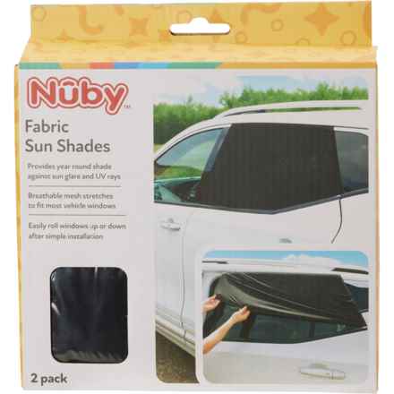 NUBY Fabric Car Sun Shade - 2-Pack in Multi