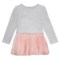 453PH_2 Nula Bug Mesh Skirt Dress - Long Sleeve (For Toddler and Little Girls)