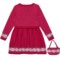 479DF_2 Nula Bug Sweater Dress and Purse Set - Long Sleeve (For Little Girls)