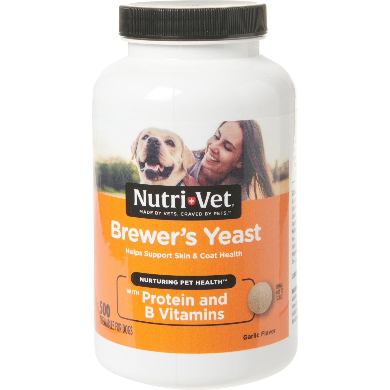 NUTRIVET Brewer’s Yeast Chewable Tablets Skin and Coat Supplement for