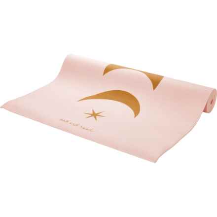 Oak & Reed Modern Moons Yoga and Fitness Exercise Mat - 68x24”, 4mm in Blush