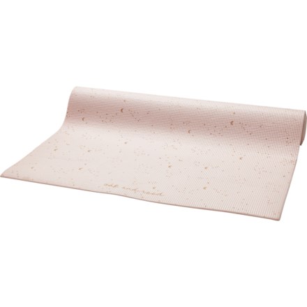 Oak & Reed Speckled Sky Yoga Mat - 24x68”, 4 mm in Blush/Metallic Gold