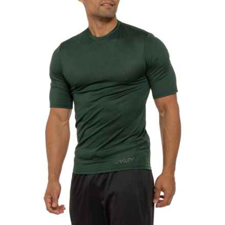 Oakley Berm Mountain Bike Jersey - Short Sleeve in Hunter Green (Helmet)