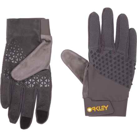 Oakley Drop In Mountain Bike Gloves - Touchscreen Compatible in Forged Iron