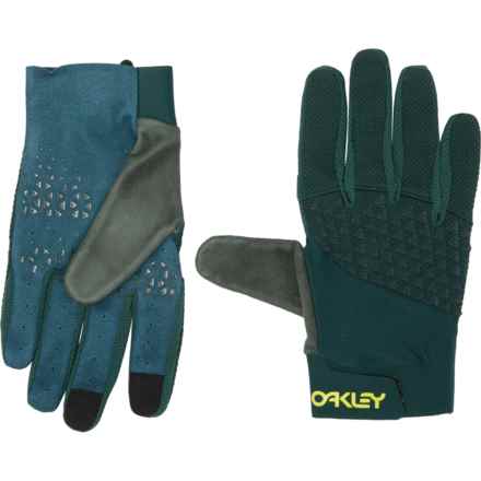 Oakley Drop In Mountain Bike Gloves - Touchscreen Compatible in Hunter Green