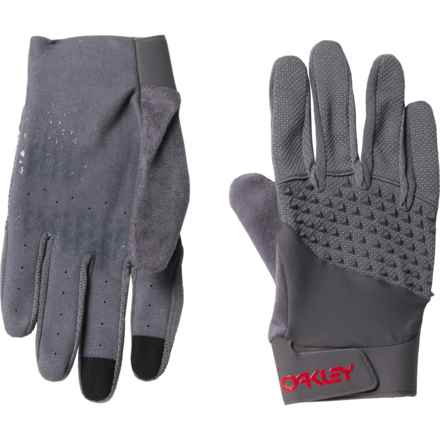 Oakley Drop In Mountain Bike Gloves - Touchscreen Compatible in Uniform Grey