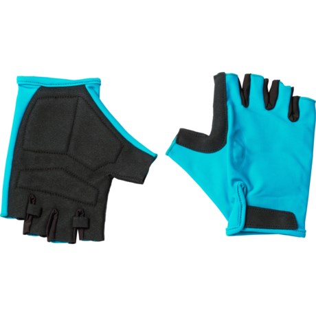 Oakley Drops Road Half-Finger Bike Gloves in Bright Blue