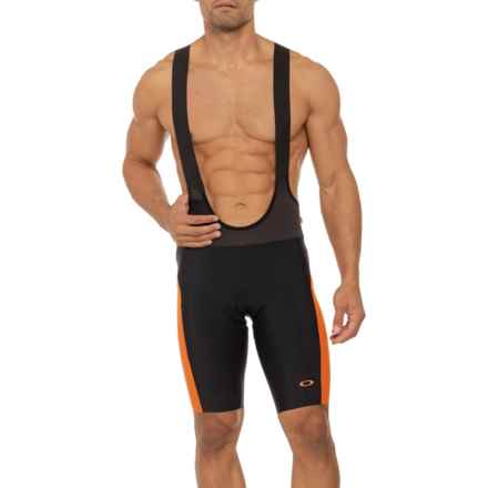 Oakley Endurance Ultra Cycling Bib Shorts - UPF 50+ in Black/Orange