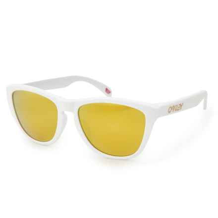 Oakley Frogskins (A) Sunglasses - Polarized in Matte White/Prizm 24K Polarized